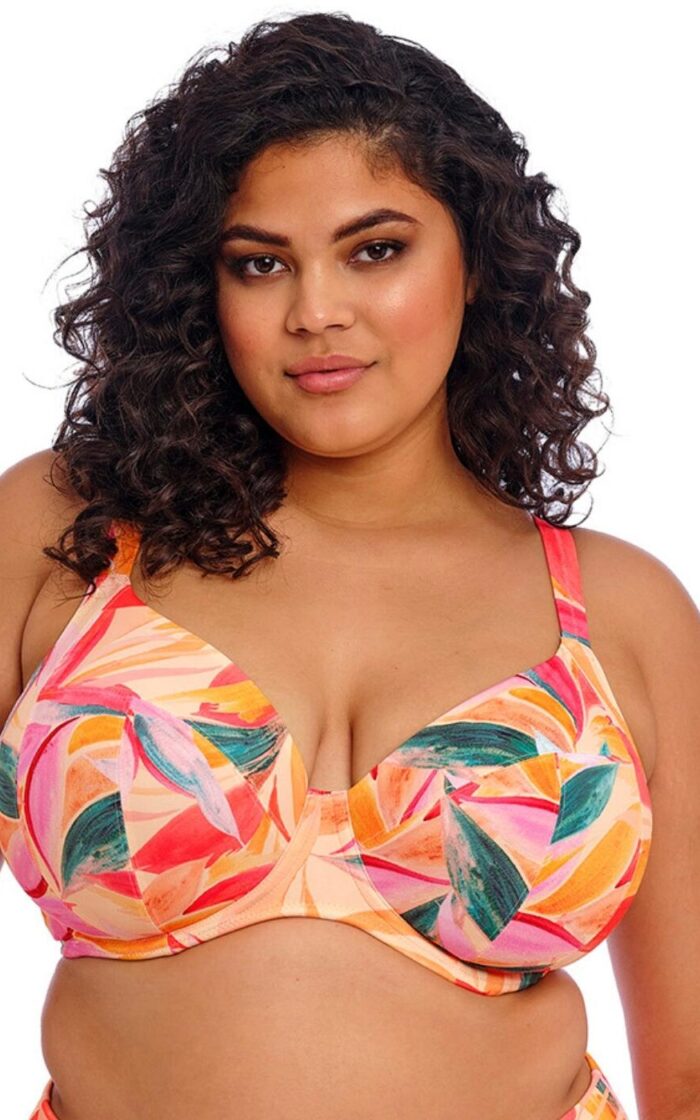 Elomi Sancho Beach Plunge Bikini Top - Mango - 34G