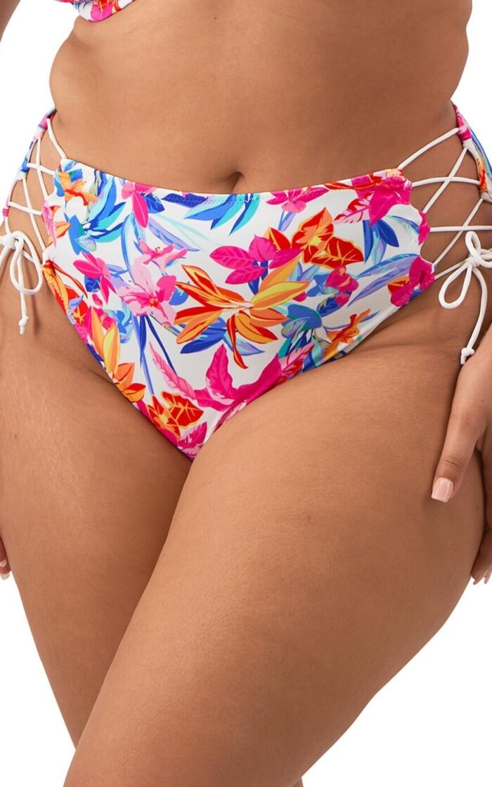 Elomi Savaneta Bikini Brief - White - L - 14