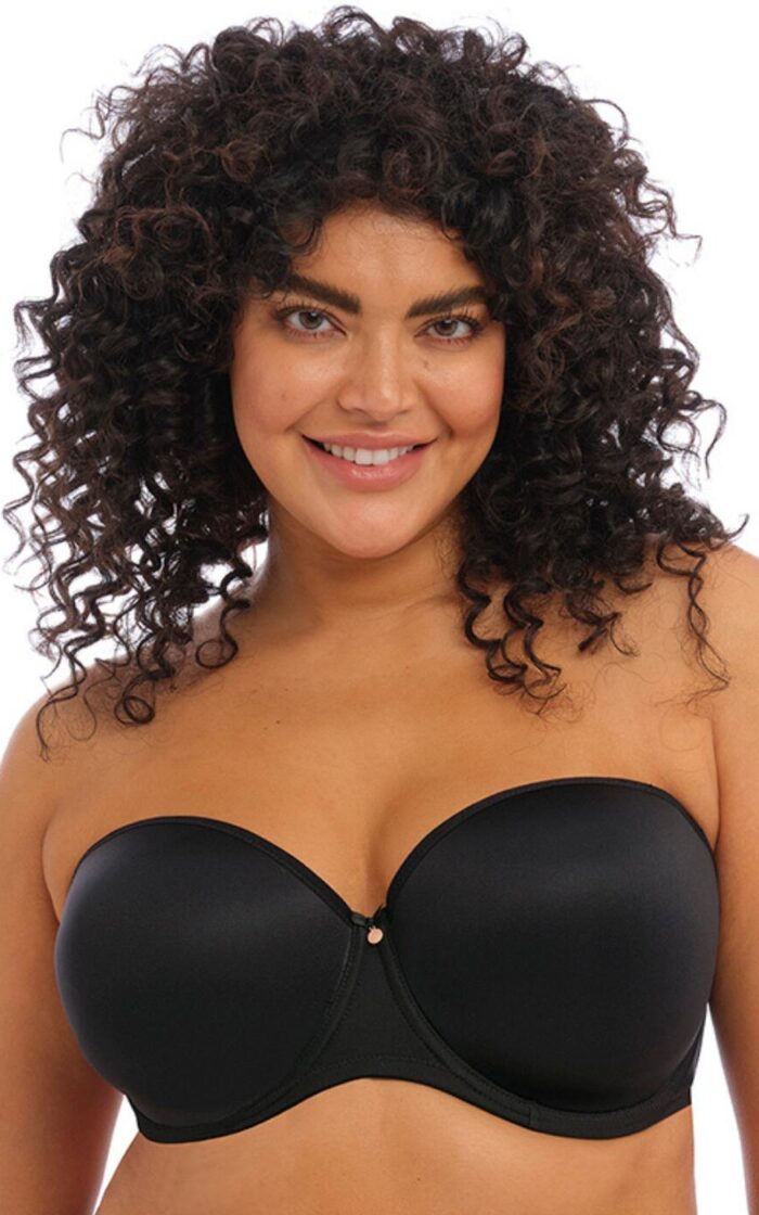 Elomi Smooth Moulded Strapless Bra - Black - 38H