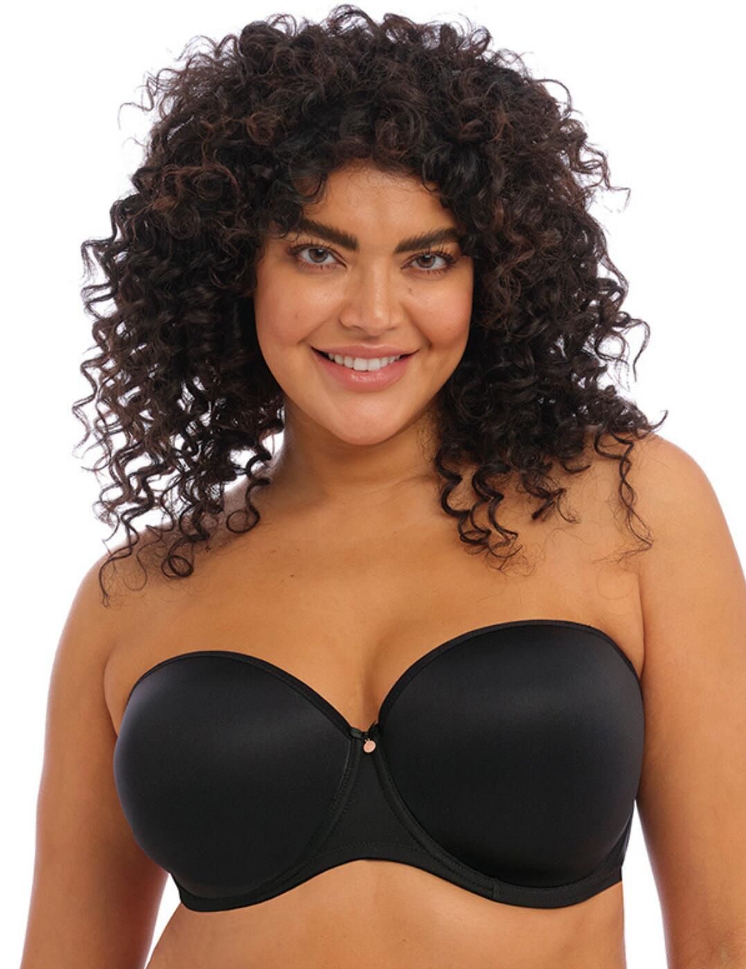 Elomi Smooth Moulded Strapless Bra - Black - 38H