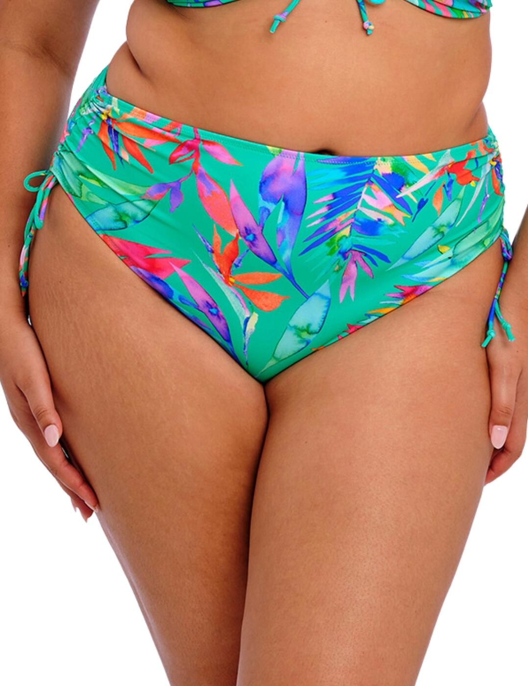 Elomi Toyama Tides Adjustable Bikini Brief - Jade - M - 12