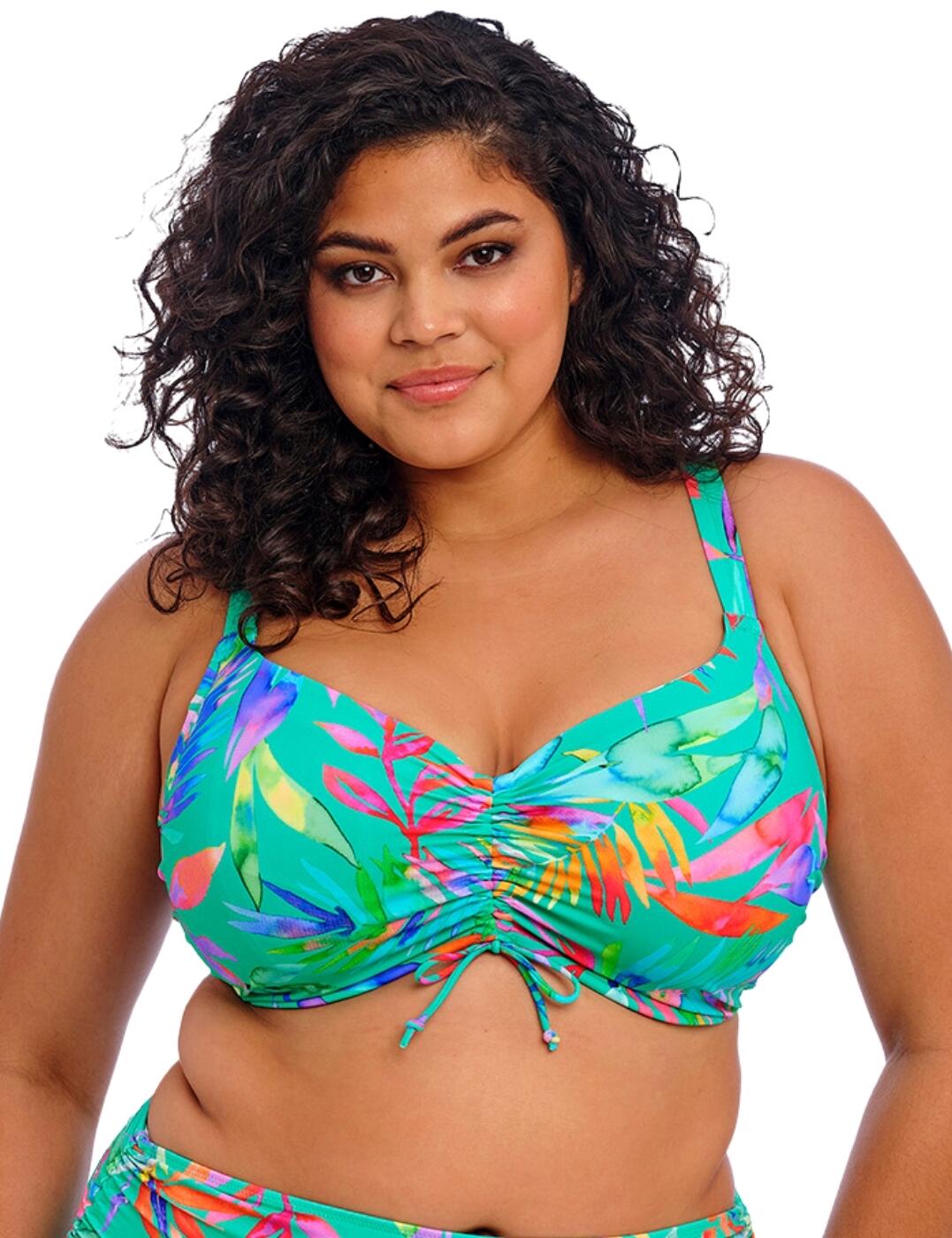 Elomi Toyama Tides Adjustable Bikini Top - Jade - 34G