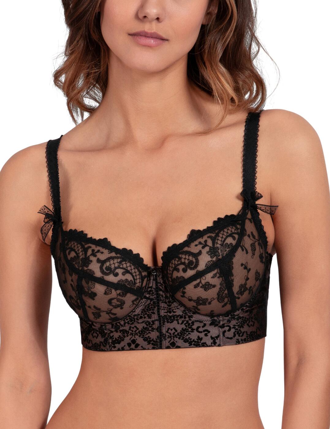 Empreinte Gaby Longline Bra - Black - 38E