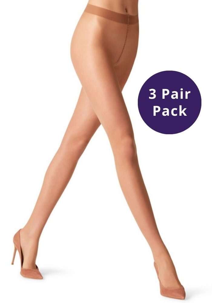 Falke Seidenglatt 15 Denier Shiny Tights 3 Pair Pack