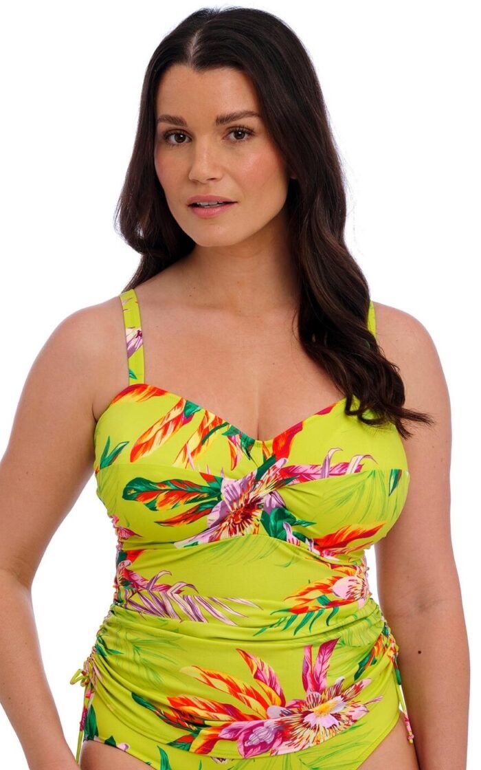 Fantasie Cala Macarella Underwired Twist Front Tankini Top - Zest - 32F