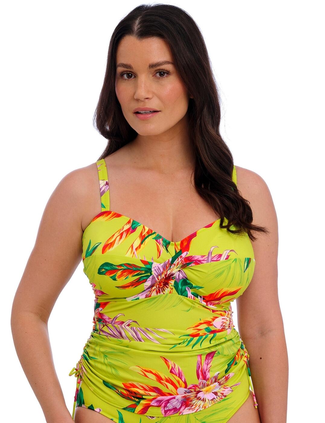 Fantasie Cala Macarella Underwired Twist Front Tankini Top - Zest - 32F