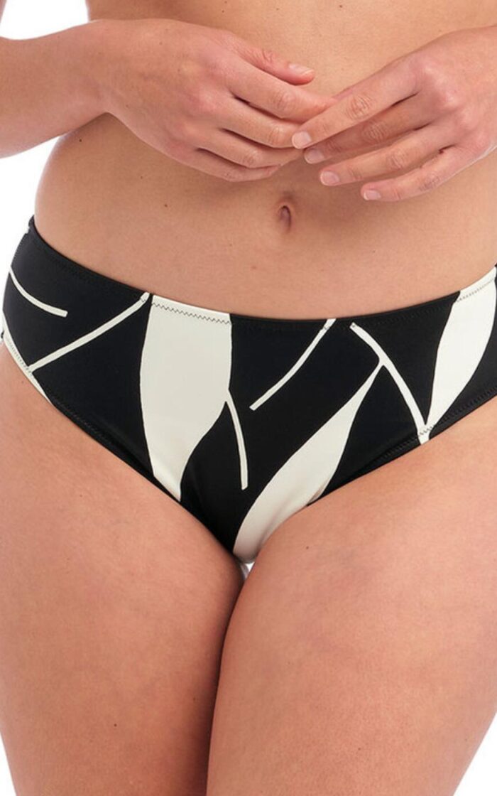Fantasie Ile De Re Bikini Brief - Black & Cream - S - 10