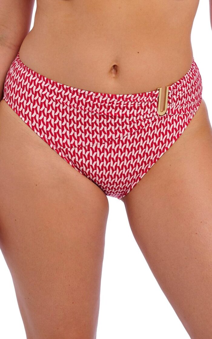 Fantasie Koh Lipe Mid Rise Bikini Brief - Radiant Red - 2XL - 18