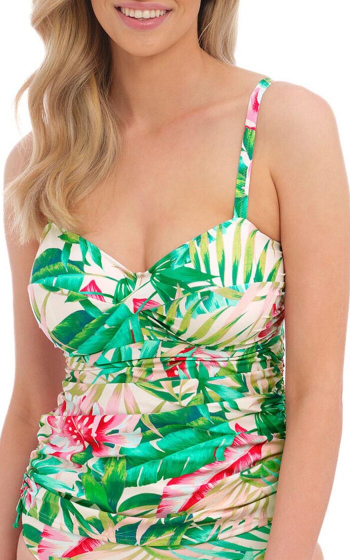 Fantasie Langkawi Twist Front Tankini Top - Sorbet - 32F