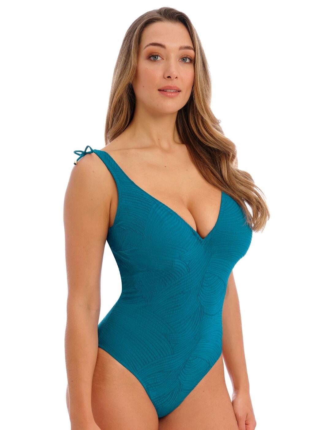 Fantasie Ottawa Underwired Plunge Swimsuit - Petrol - 32D
