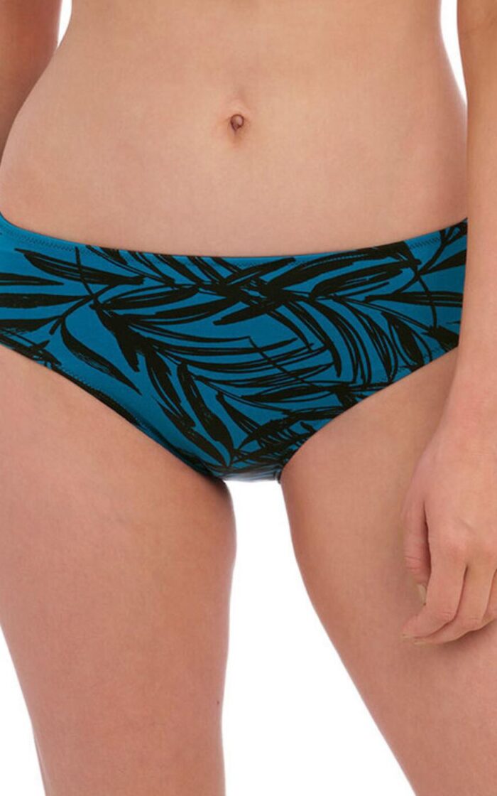 Fantasie Palmetto Bay Mid Rise Bikini Brief - Zen Blue - XS - 8