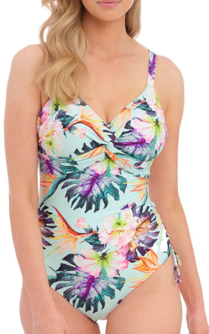 Fantasie Paradiso Twist Front Swimsuit - Soft Mint - 32D
