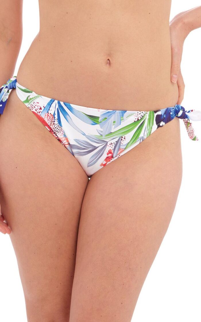 Fantasie Santa Catalina Tie Side Bikini Brief - Blue Depths - XS - 8