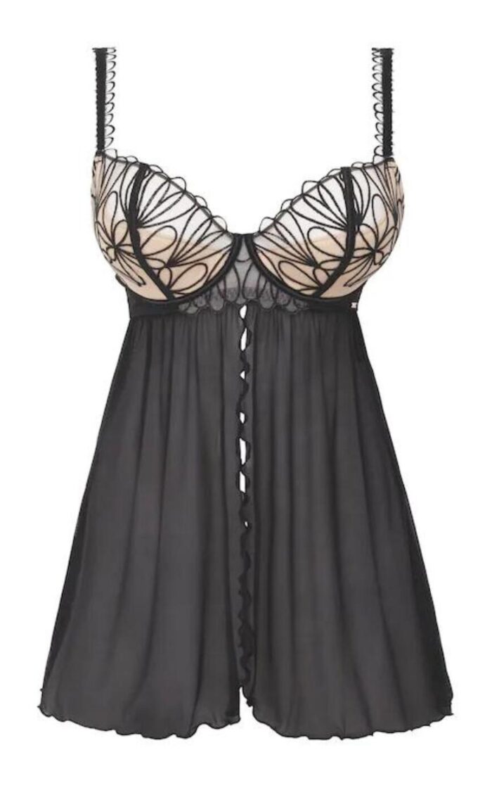 Figleaves Artistry Babydoll - Black - 36DD