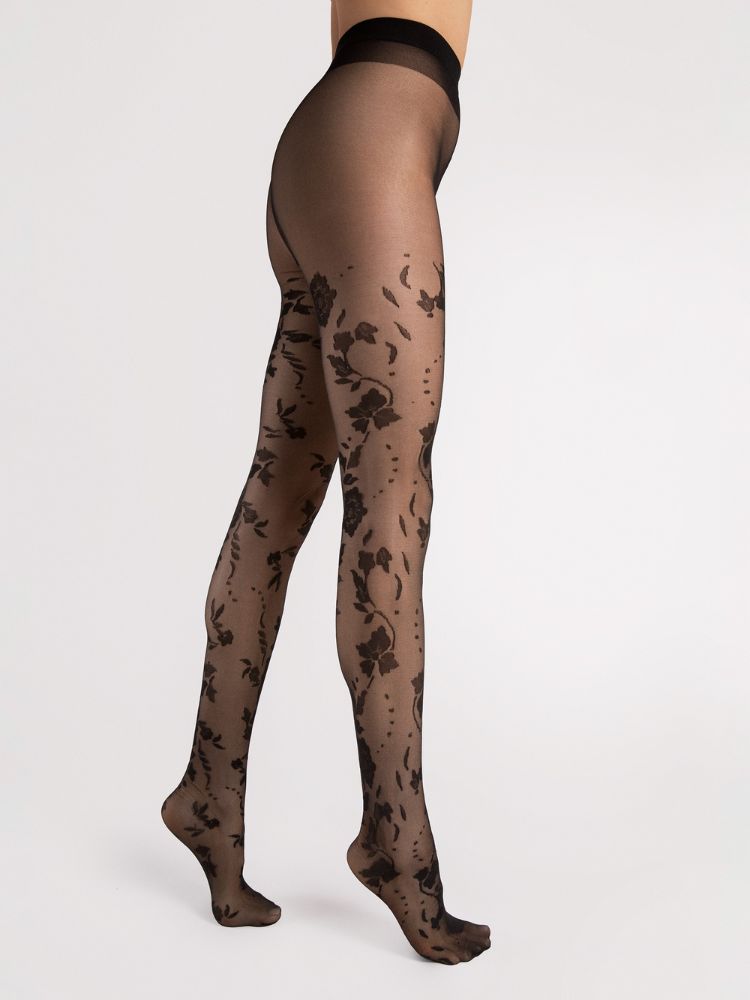 Fiore Flores Floral Tights