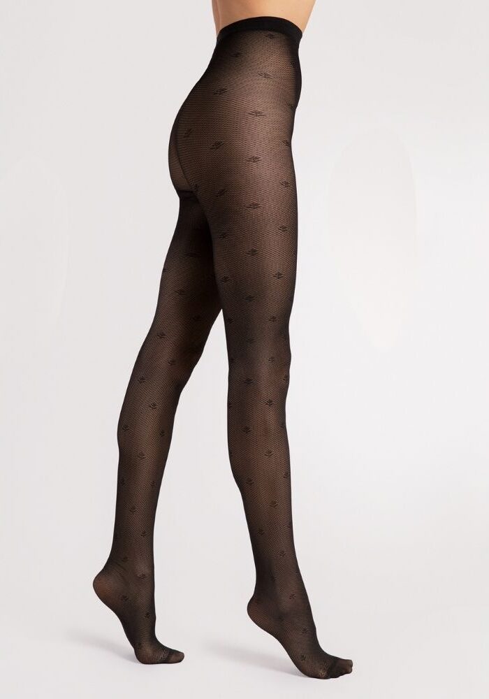Fiore Lea Floral Pattern Tights
