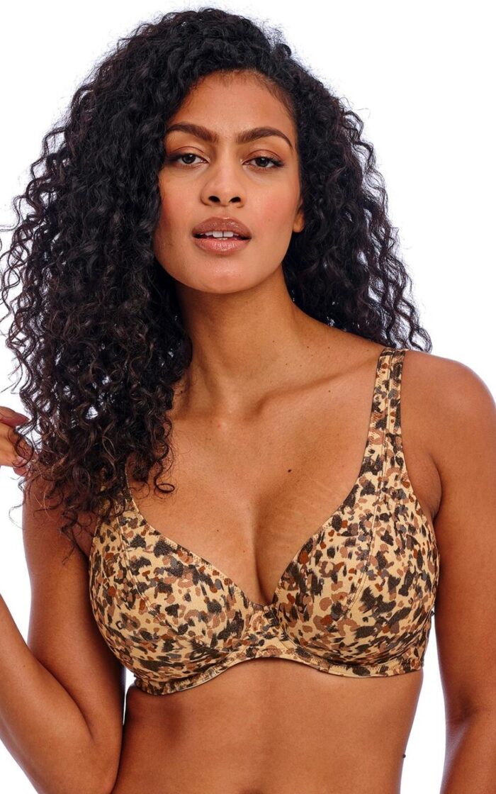 Freya Arizona Wave High Apex Bikini Top - Dune - 30E