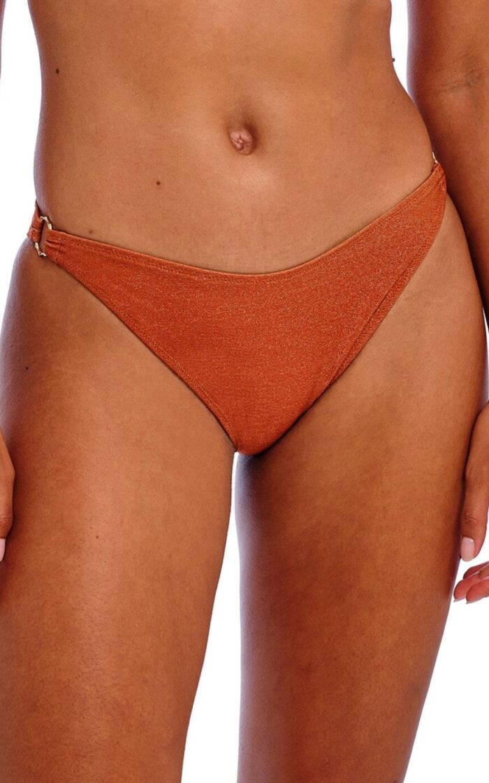 Freya Arizona Wave High Leg Bikini Brief - Golden Hour - L - 14