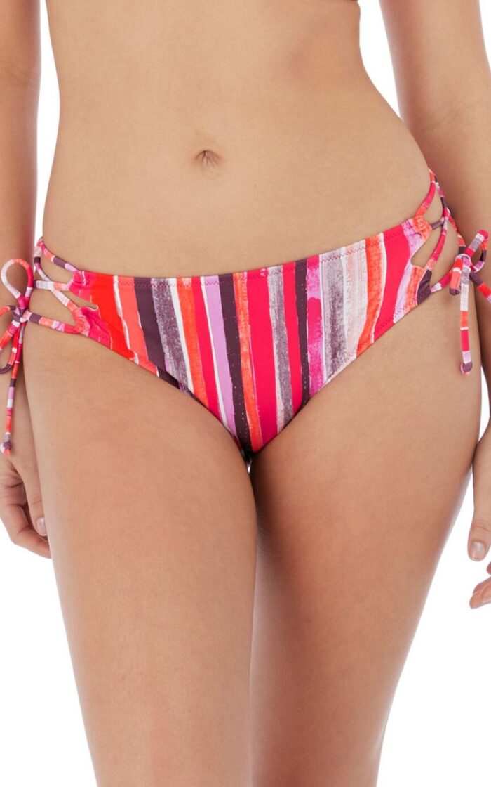 Freya Bali Bay Tie Side Bikini Brief - Summer Multi - XS - 8