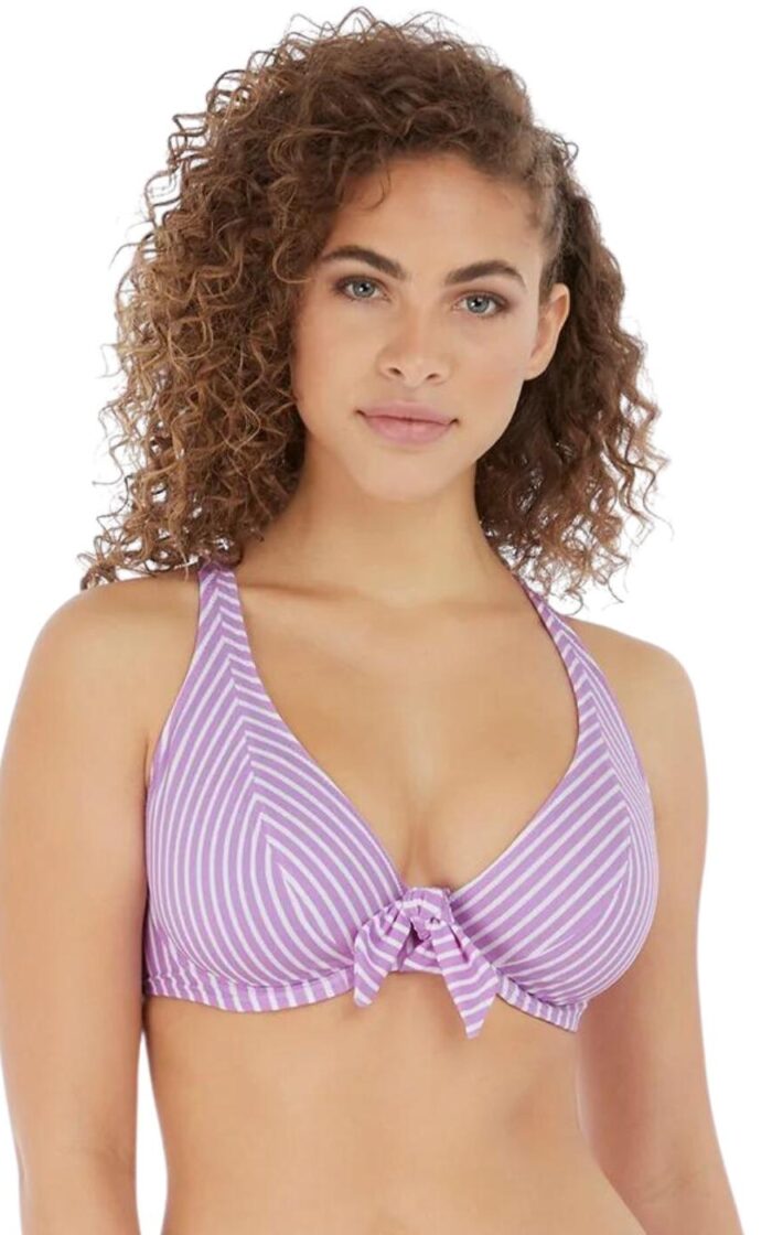 Freya Beach Hut Halter Bikini Top - Cassis - 38FF