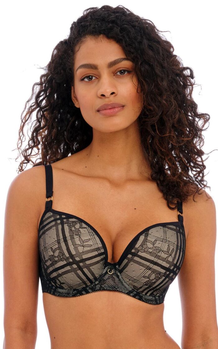 Freya Fatale Moulded T Shirt Bra - Noir - 32DD