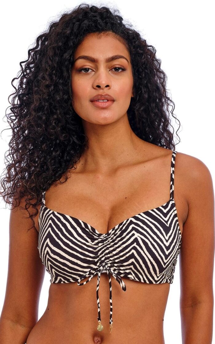 Freya Fiji Falls Bralette Bikini Top - Black - 30DD