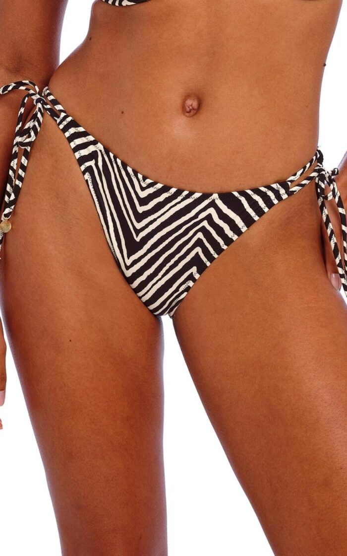Freya Fiji Falls Tie Side Bikini Brief - Black - 2XL - 18