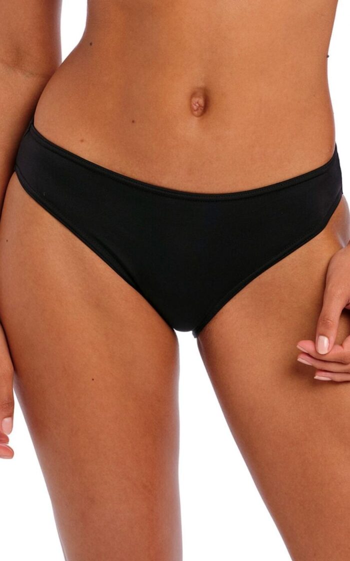 Freya Jewel Cove Bikini Brief - Plain Black - M - 12