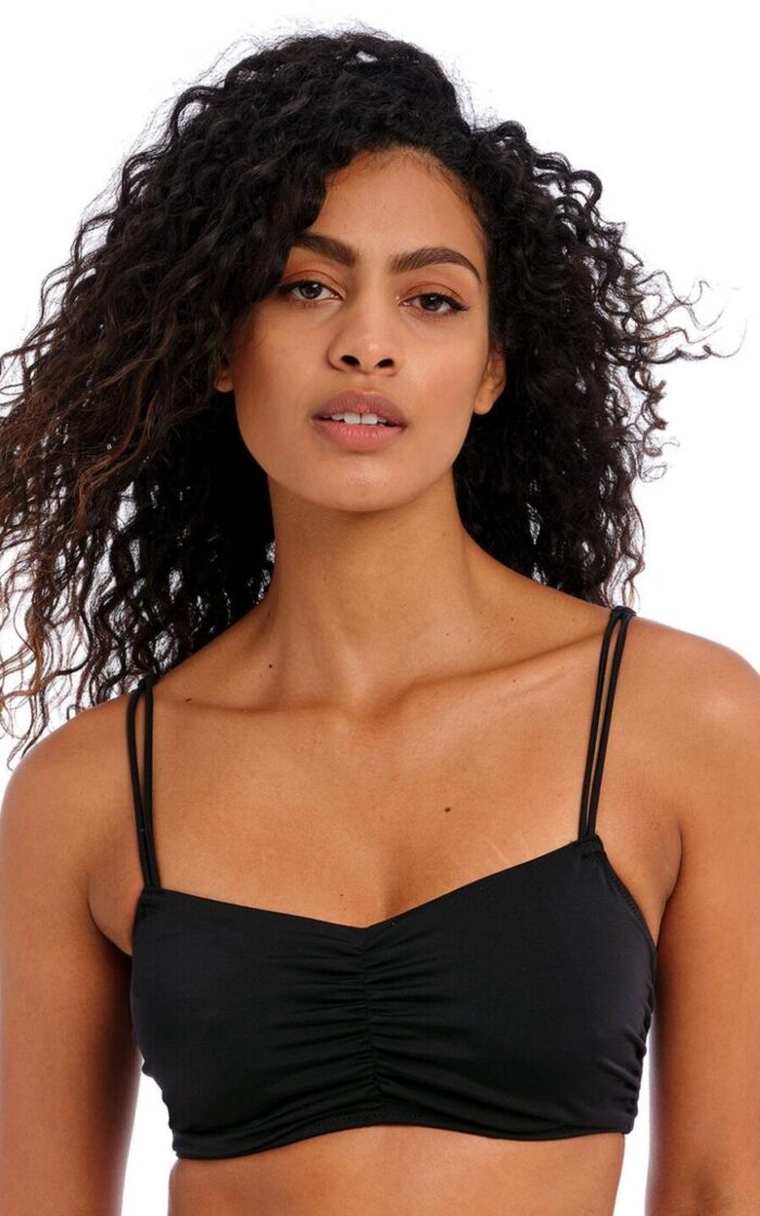 Freya Jewel Cove Bralette Bikini Top - Plain Black - 30G
