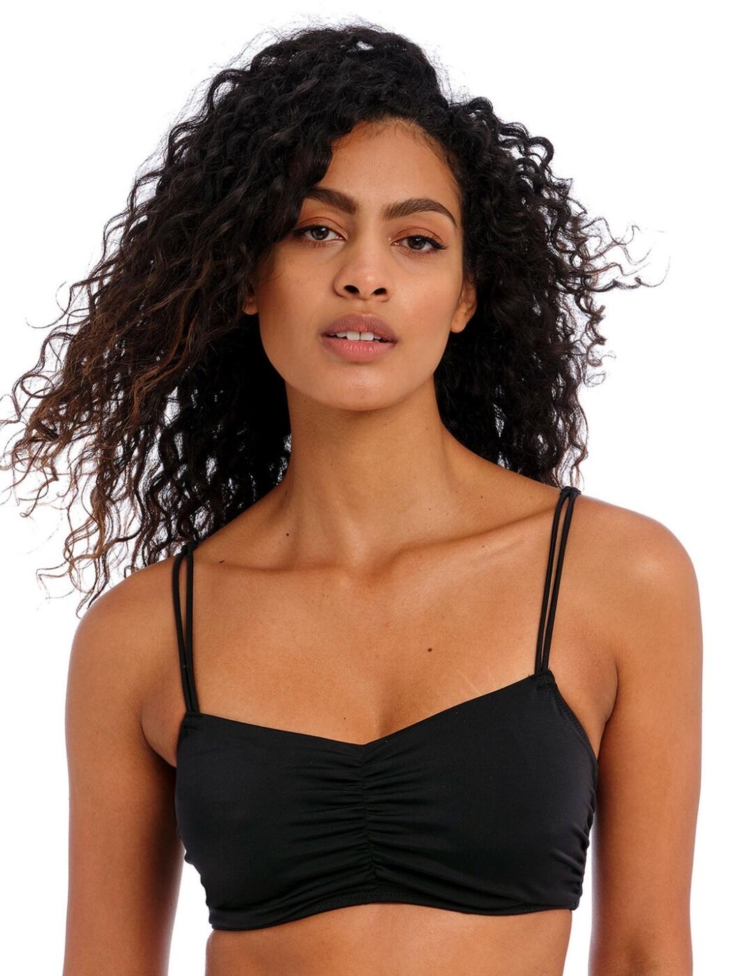 Freya Jewel Cove Bralette Bikini Top - Plain Black - 30G