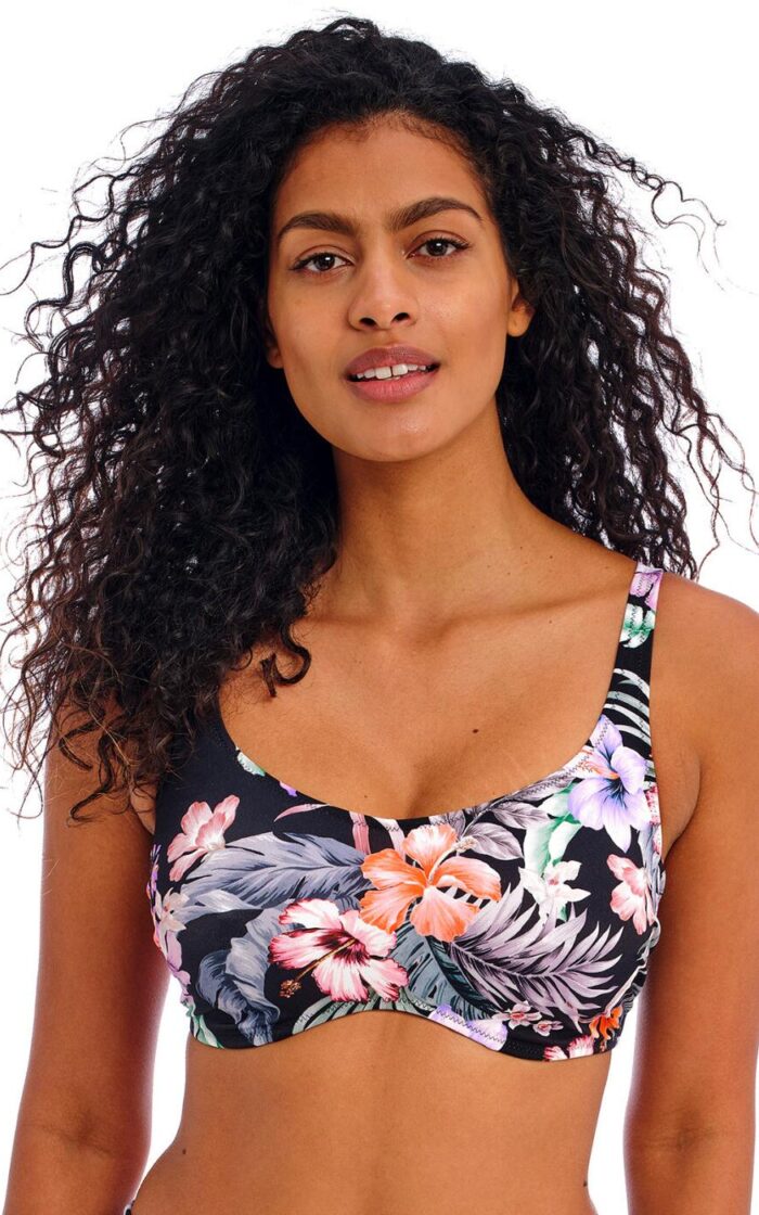 Freya Kamala Bay Bralette Bikini Top - Midnight - 30E