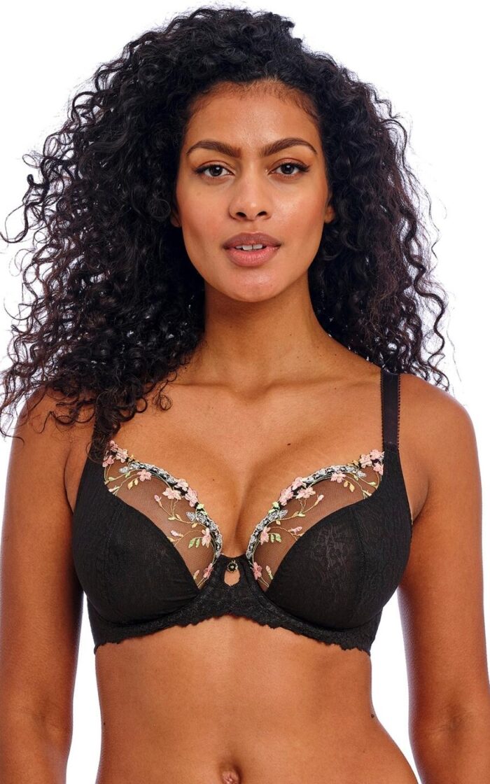 Freya Love-Haze Underwired Plunge Bra - Black - 30F