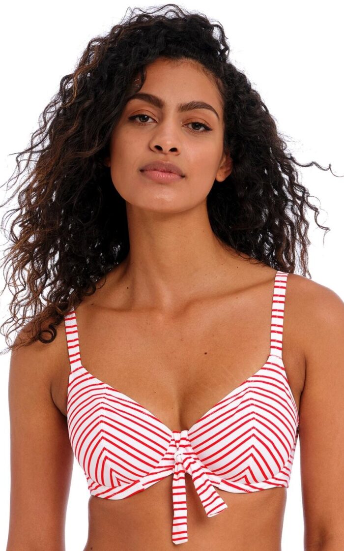 Freya New Shores Plunge Bikini Top - Chilli - 28FF