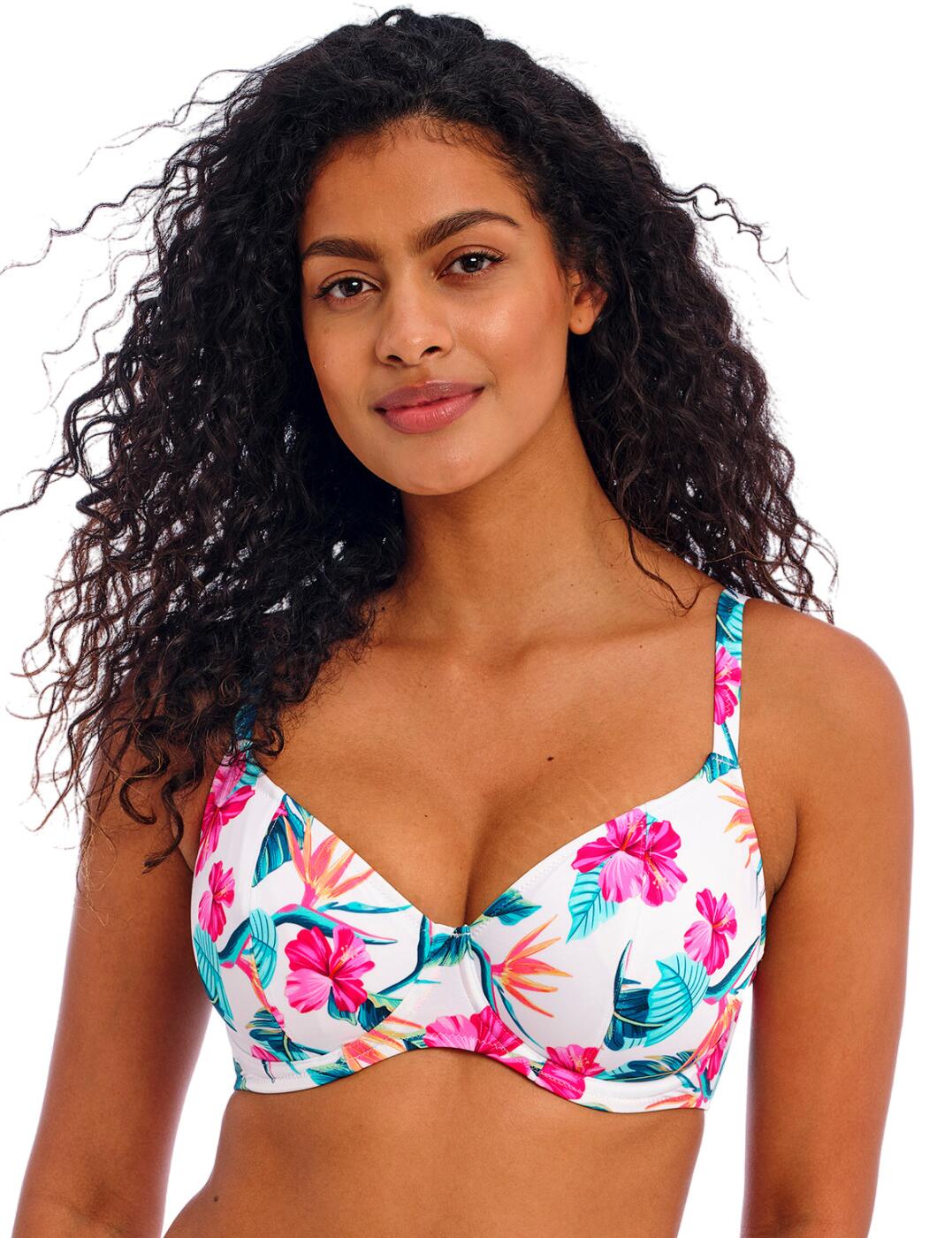 Freya Palm Paradise Bikini Top - White - 28E