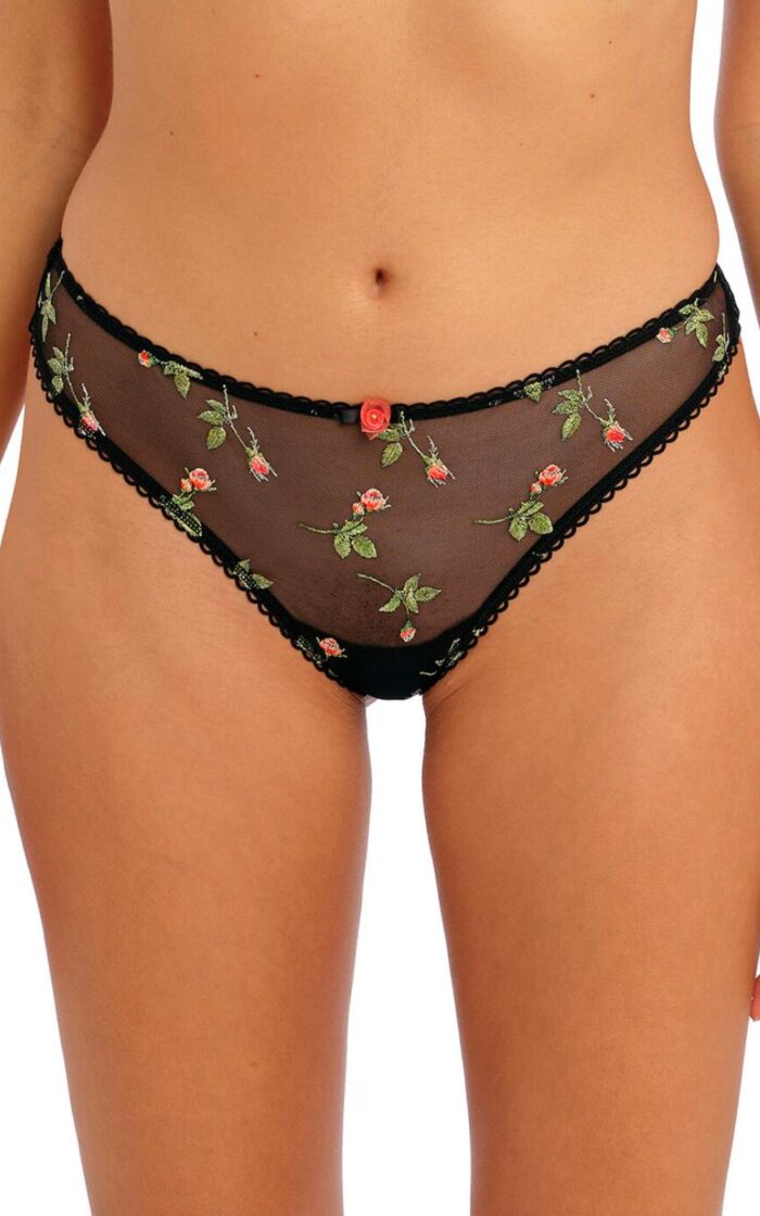 Freya Rose Blossom Brazilian Brief - Black