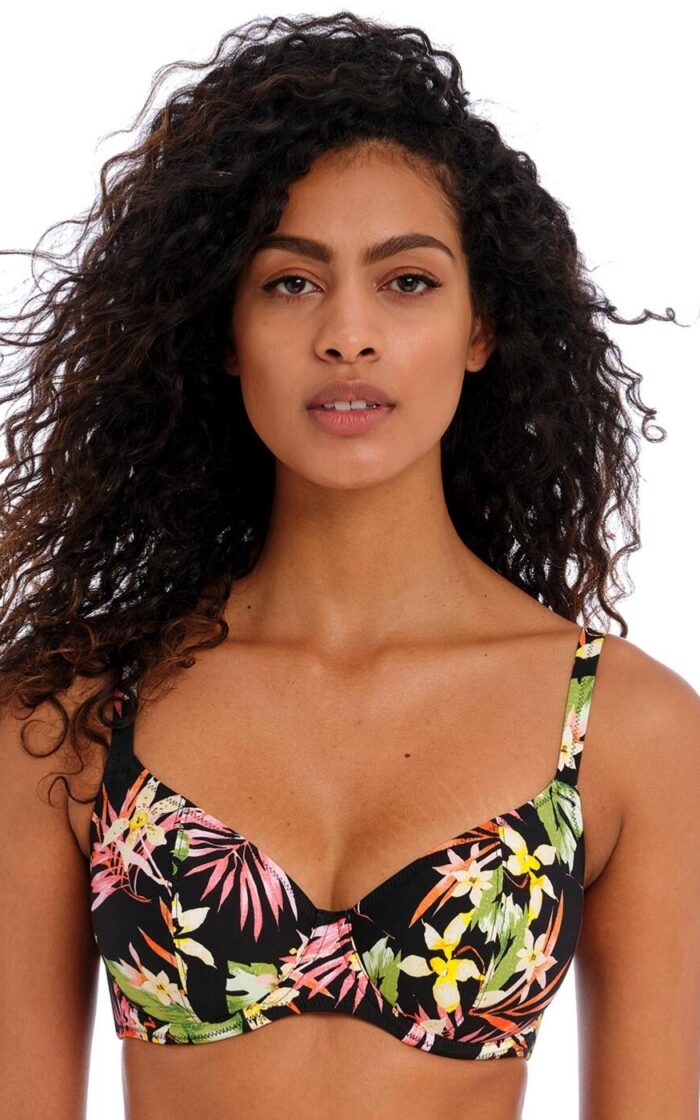 Freya Savanna Sunset Plunge Bikini Top - Multi - 30DD