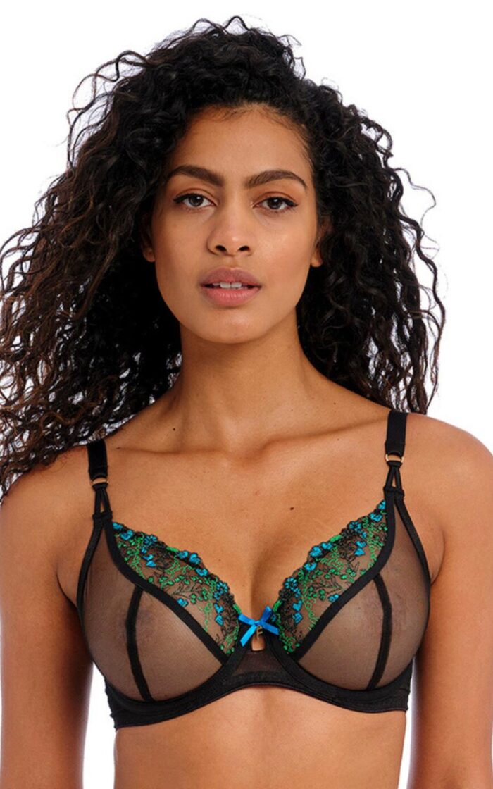 Freya Show Off Plunge Bra - Black - 28D