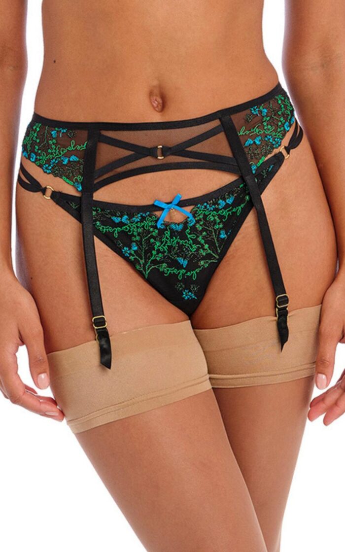 Freya Show Off Suspender Belt - Black - XS - 8