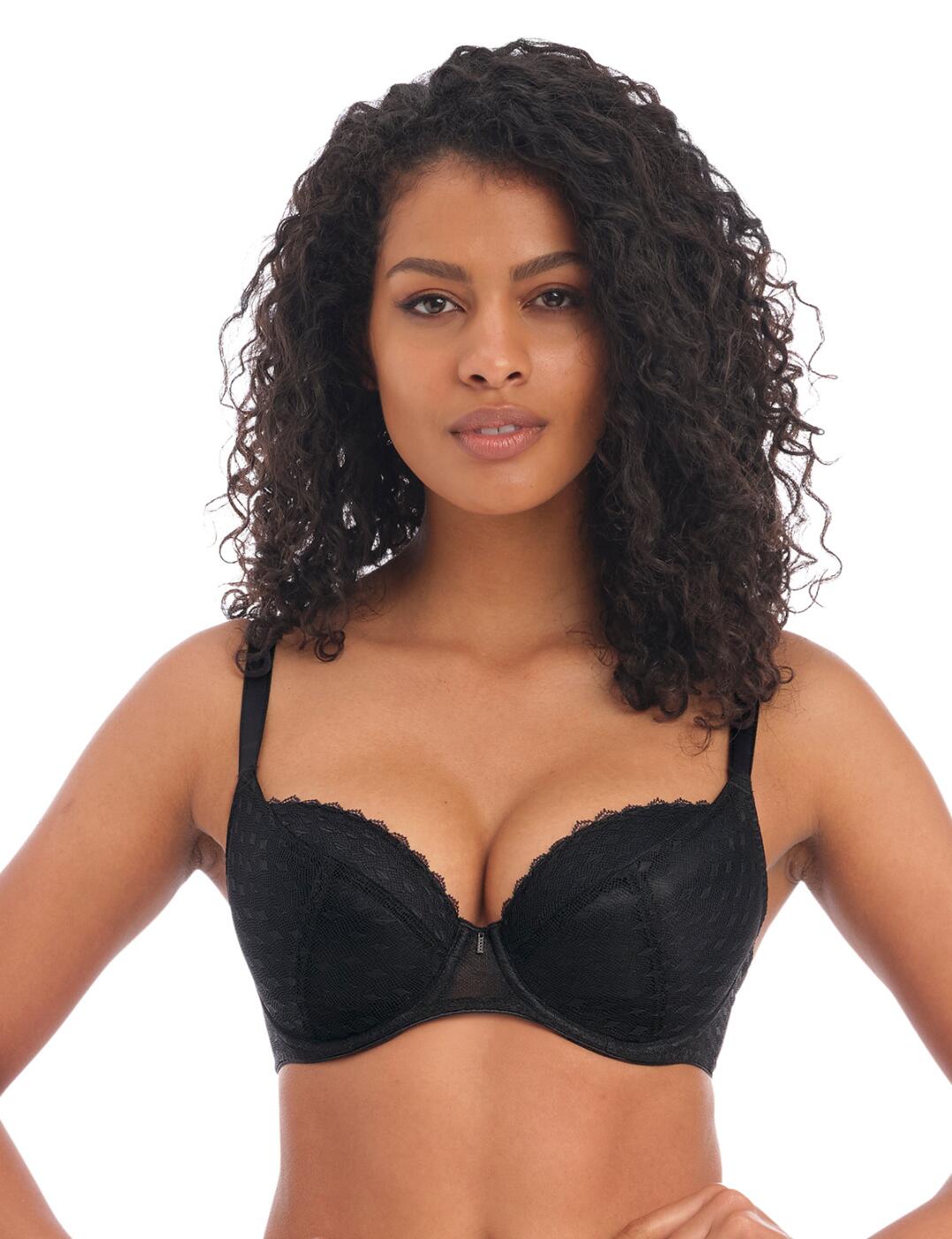 Freya Signature Padded Plunge Bra - Black - 28G