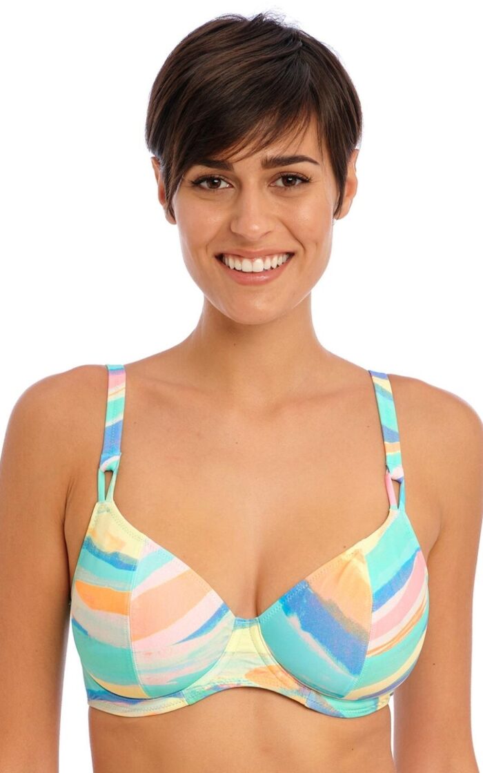 Freya Summer Reef Bikini Top - Aqua - 30GG