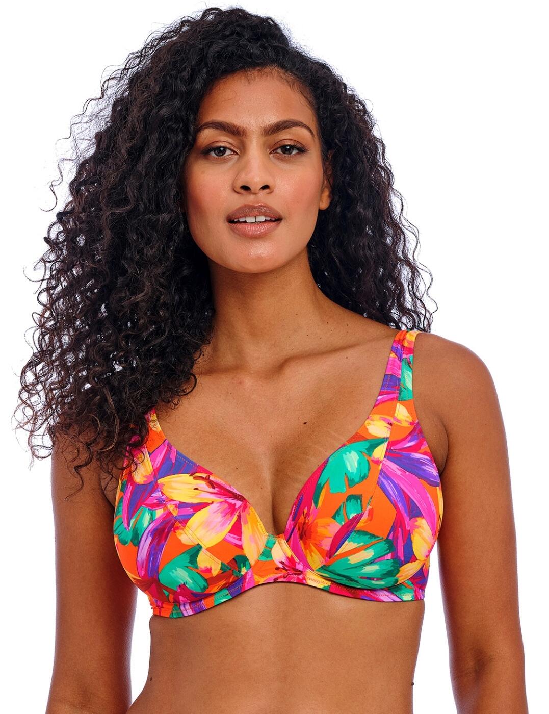 Freya Sun Haze High Apex Bikini Top - Mandarin - 30E