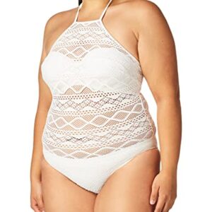 Freya Sundance Underwired High Neck Swimsuit - White - 32D