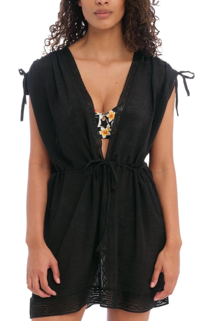 Freya Sunscape Tunic Cover Up - Black - L - 14