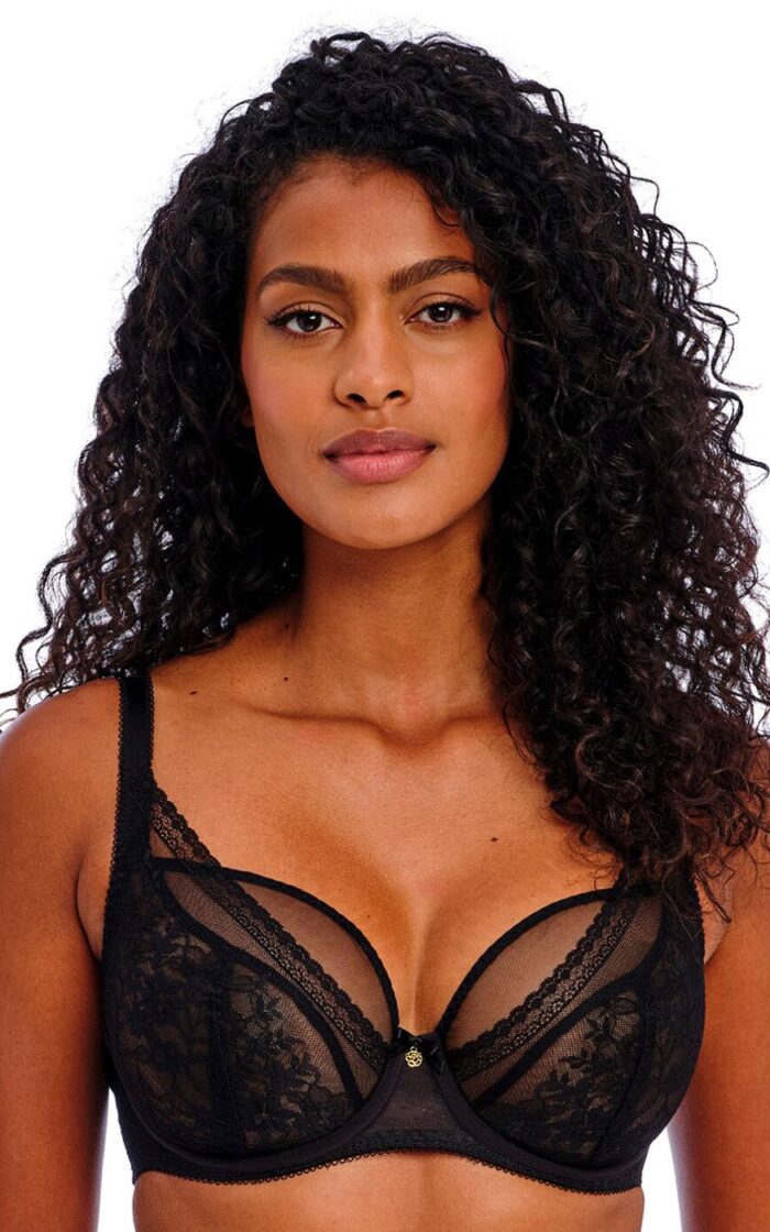 Freya Sydnie High Apex Plunge Bra - Black - 28FF