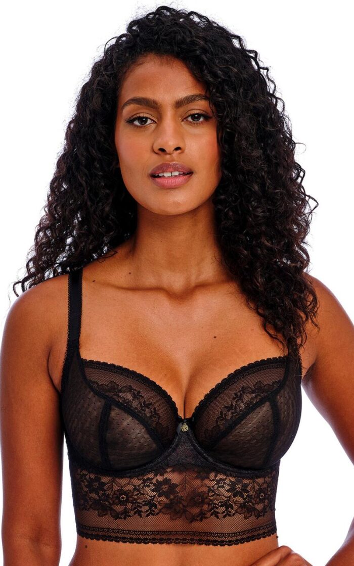 Freya Sydnie Longline Bra - Black - 28FF