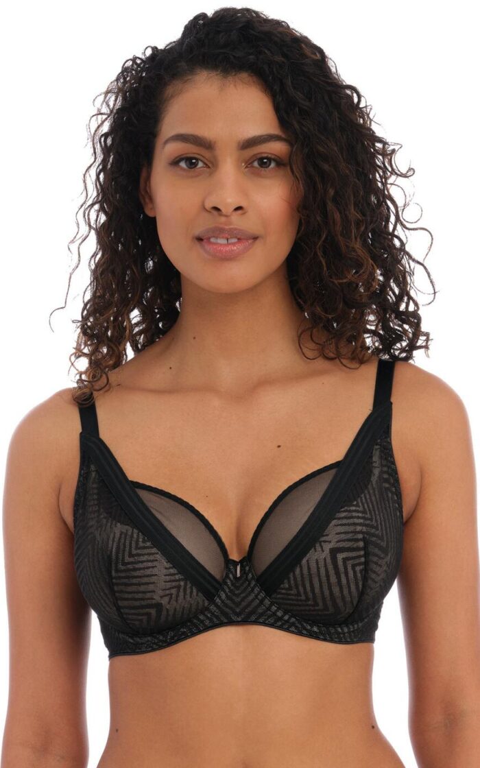 Freya Tailored High Apex Plunge Bra - Black - 28GG