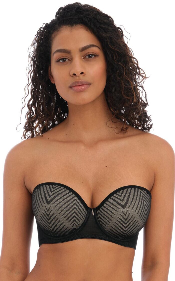Freya Tailored Padded Strapless Bra - Black - 28E