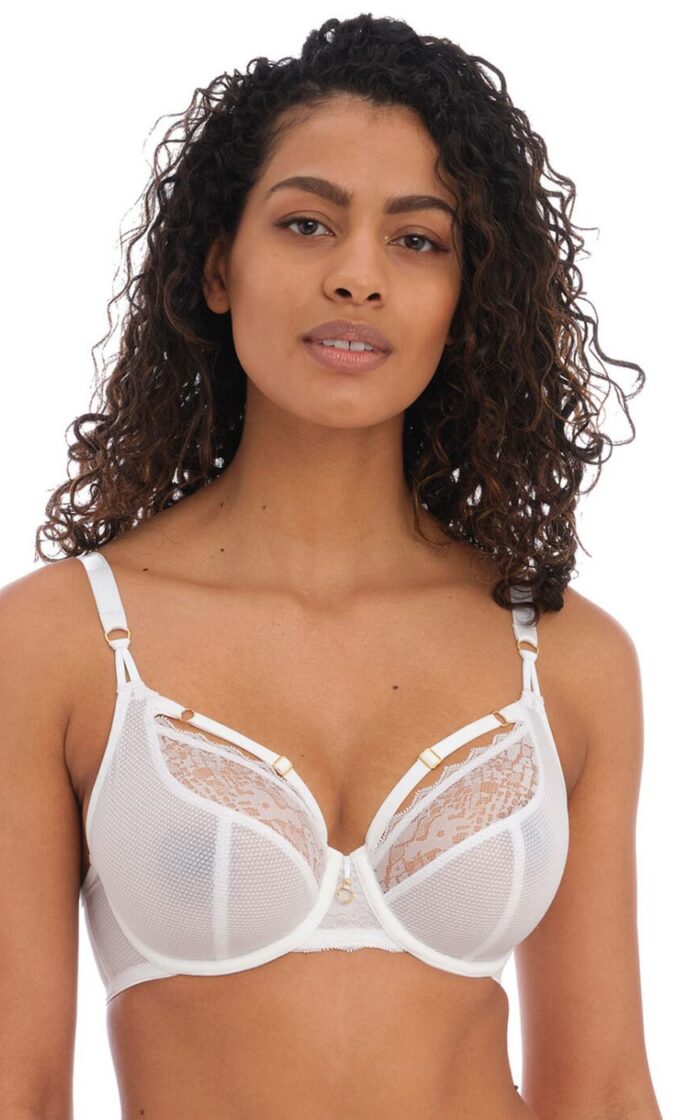 Freya Temptress Plunge Bra - White - 28E