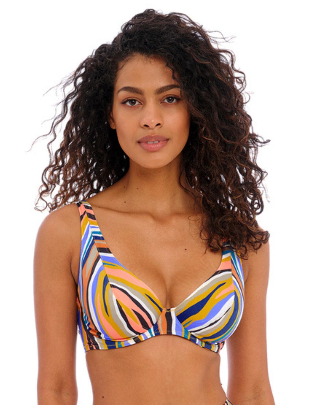 Freya Torra Bay High Apex Bikini Top - Multi - 30D