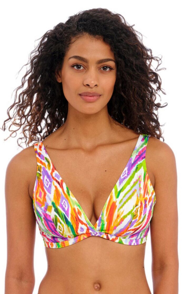 Freya Tusan Beach Non Wired Triangle Bikini Top - Multi - XS - 8